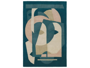 Прямоугольный ковер ручной работы из шерсти