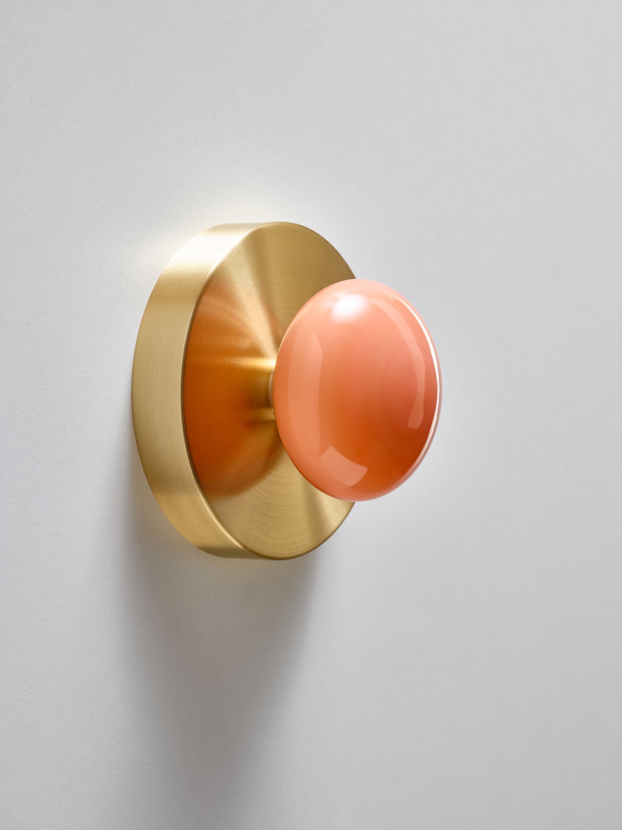 Светодиодный настенный светильник из дутого стекла и латуни SkLO DOT 1X ARCH-00141570 - Вид №1