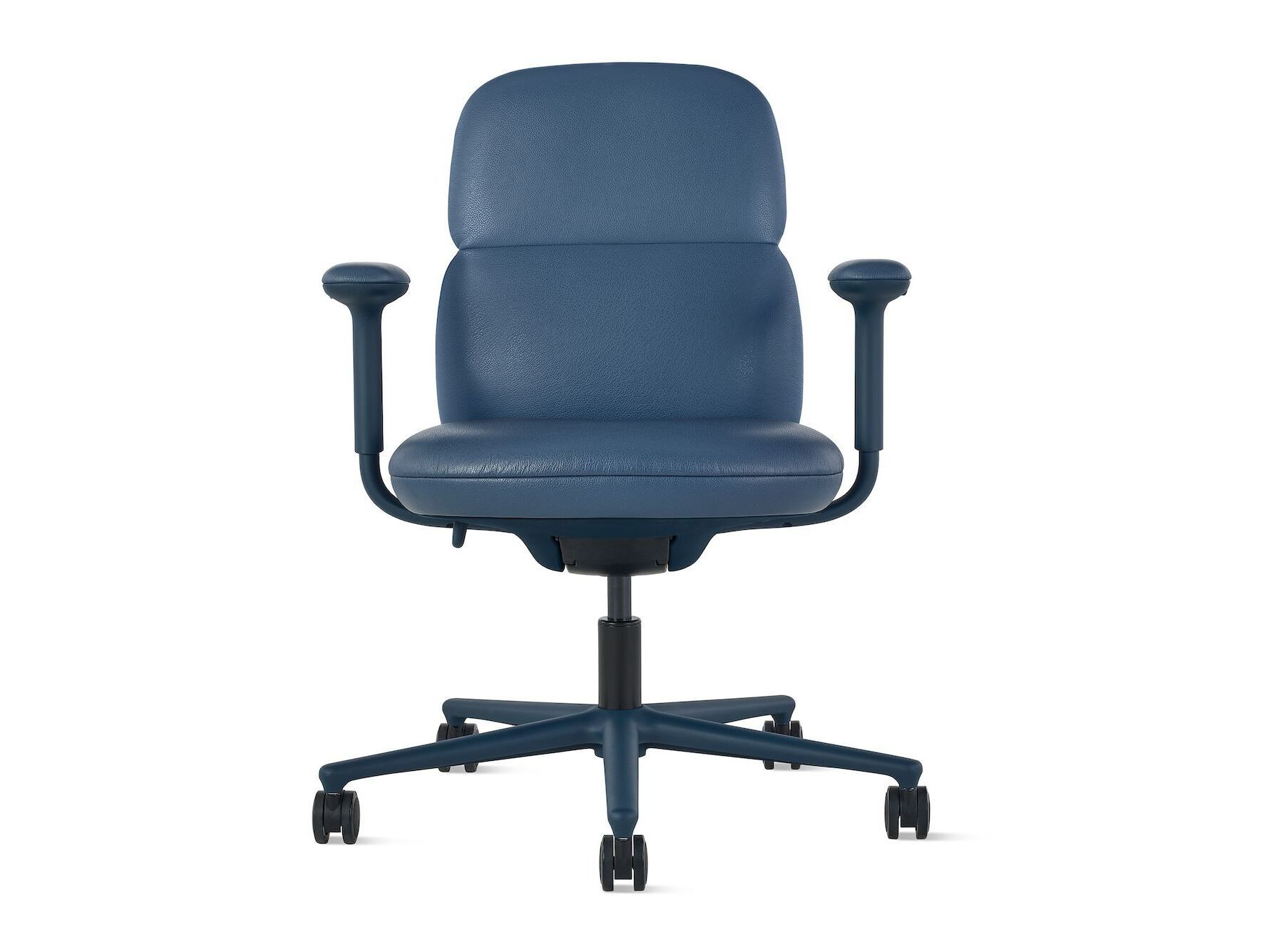 Кожаный поворотный операционный офисный стул с подлокотниками Herman Miller Asari ARCH-00066238 - Вид №1