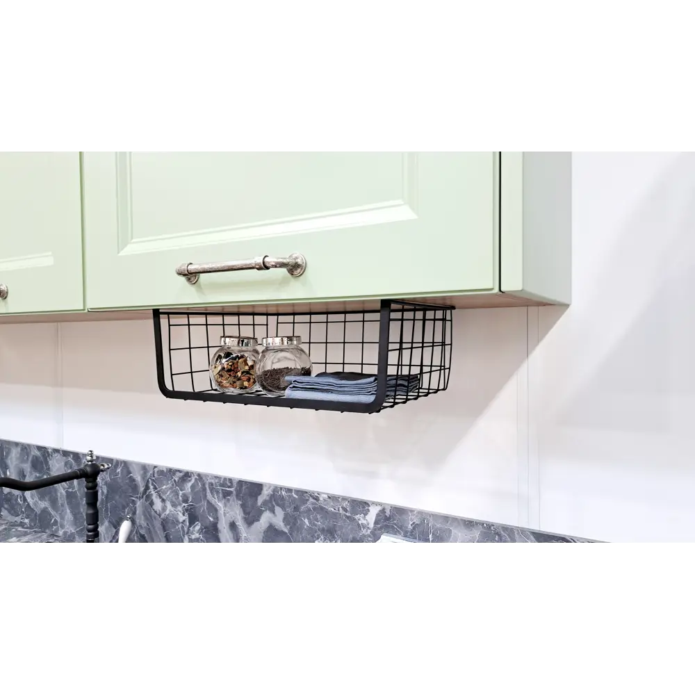 Держатель для посуды KONSENSA 36x14.5x25 см сталь цвет черный STLM-2119248 - Вид №3