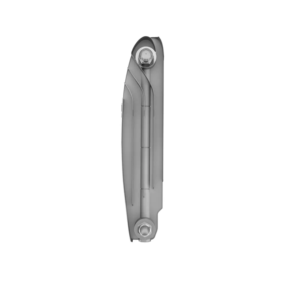 Радиатор секционный Royal Thermo Biliner 350/87 8 секций нижнее подключение биметалл серый 89391452 STLM-2089042 Отсутствует - Вид №2