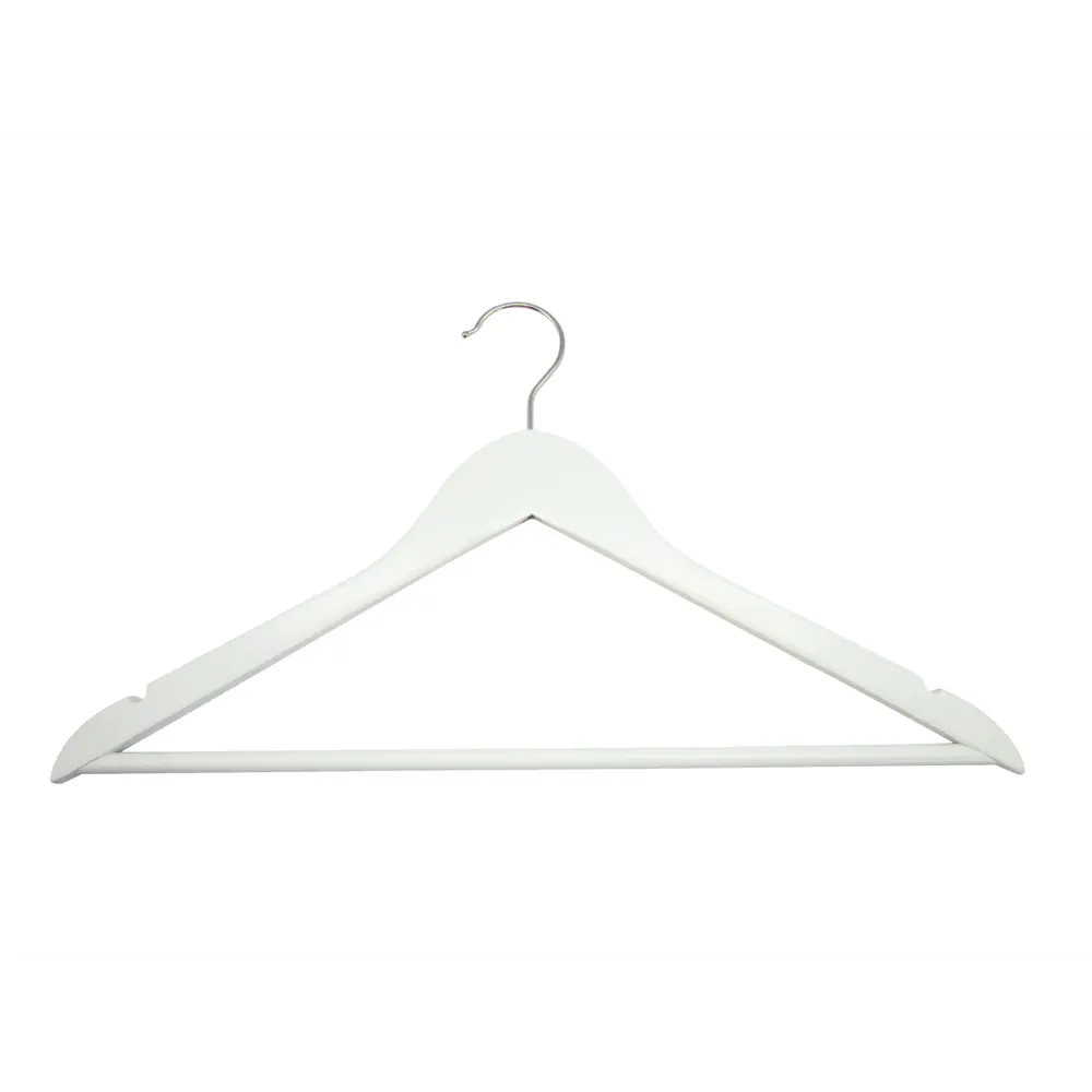 Плечики для одежды KONSENSA 44.5 см дерево цвет белый 4 шт Плечики деревянные STLM-2008168