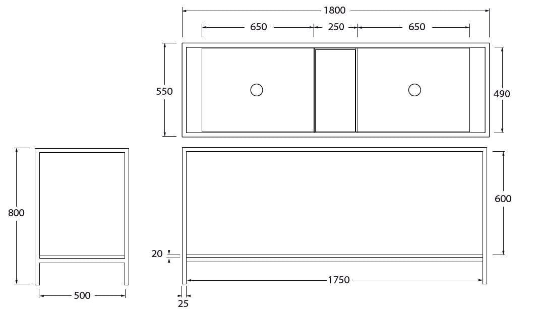 Наземная структура стенд с керамической полкой Azzurra Ceramica Hang &amp ARCH-00134716 - Вид №5
