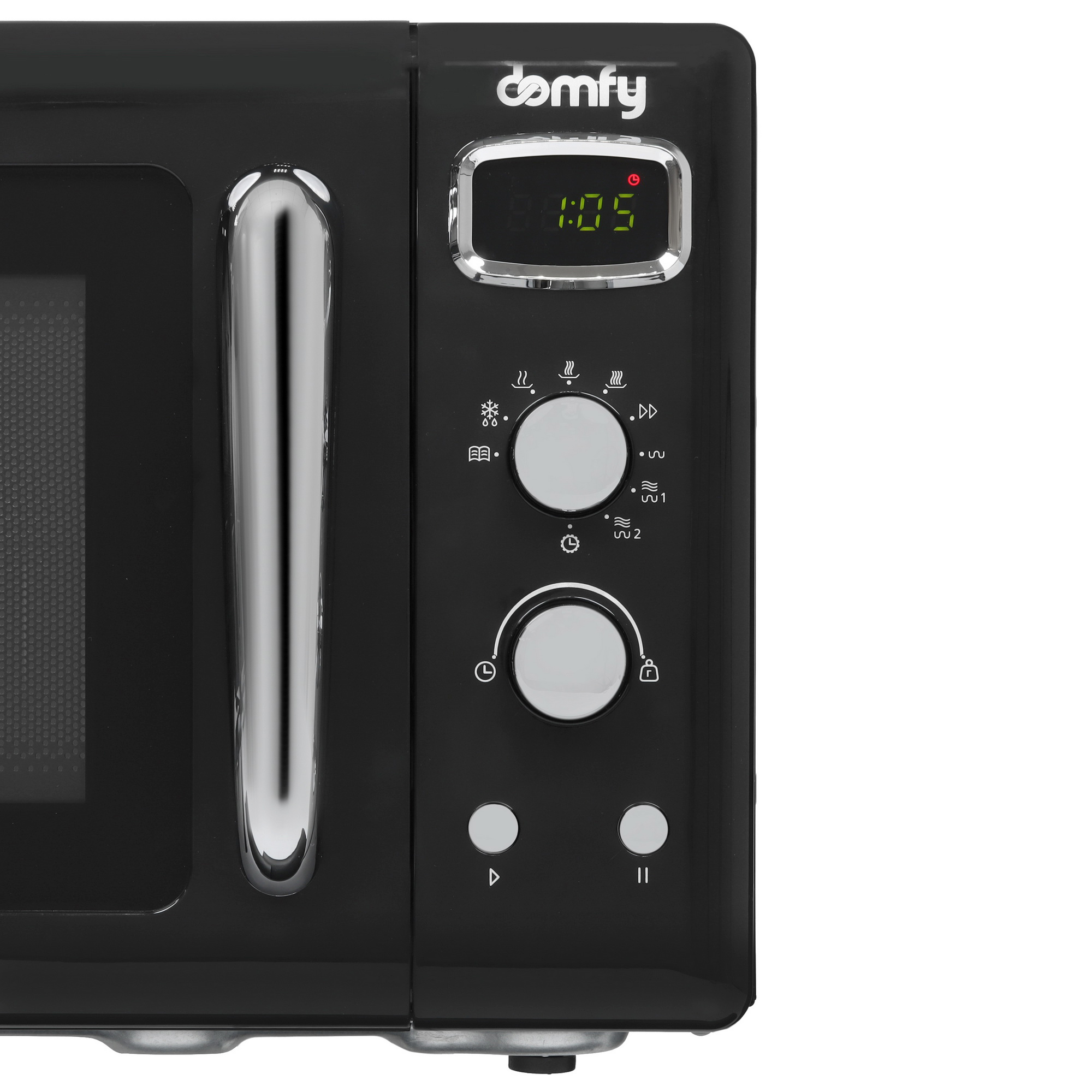 9150686 Микроволновая печь Domfy DSB-MW104 черный STDN-0093616 - Вид №3