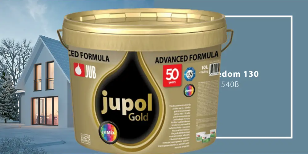 91160454 Краска для внутренних покрытий JUB 1009810-540B JUPOL GOLD цвет синий 4.75 л STLM-0504440