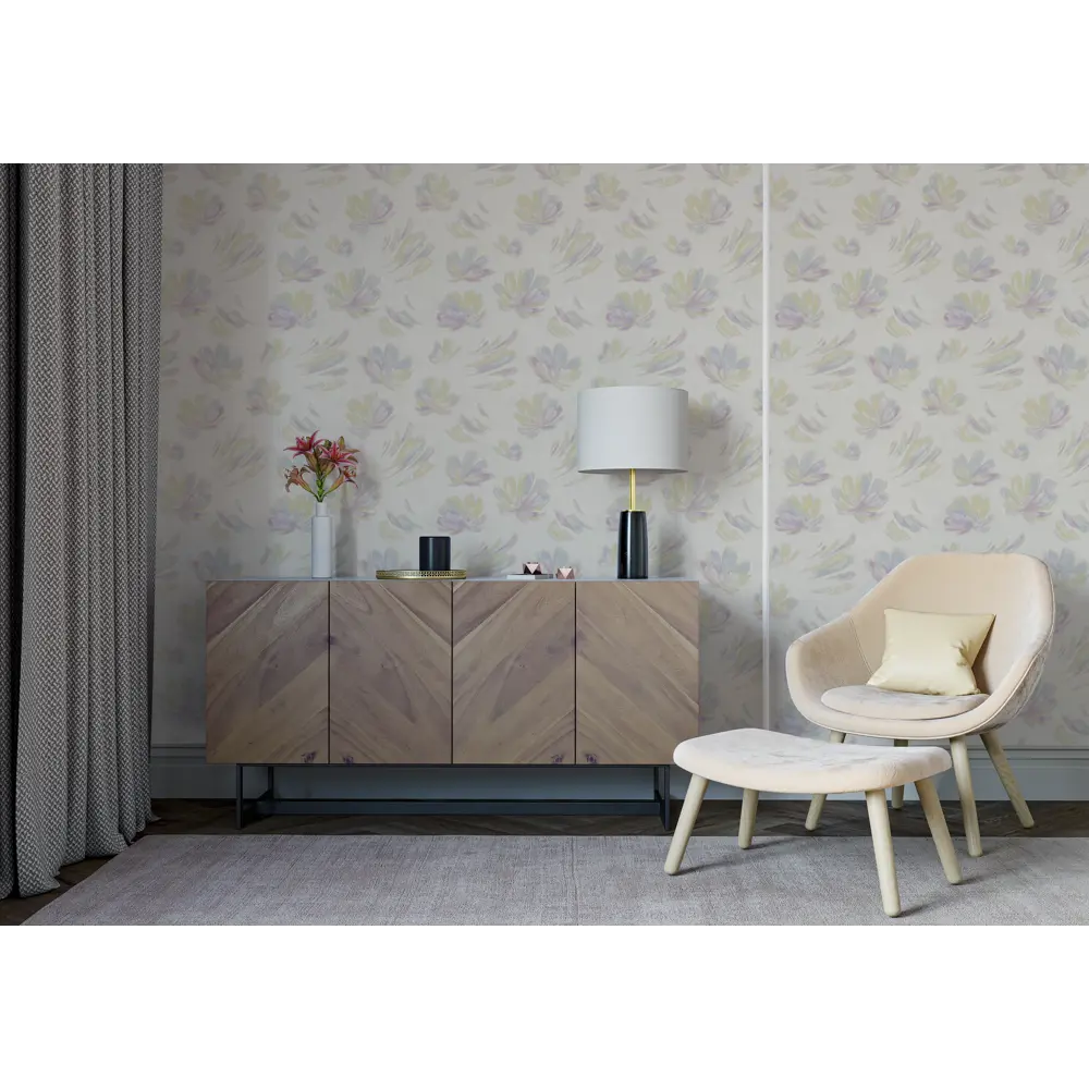 Обои флизелиновые Palitra Home Vanille сиреневые 1.06 м 370-37 STLM-2134455 - Вид №2