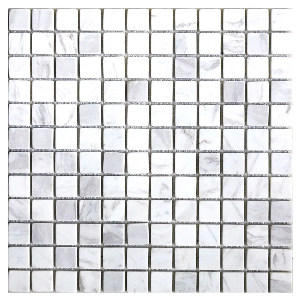 Мозаика мраморная Artens Cuby 30x30 см цвет белый STLM-2041205 - Вид №2