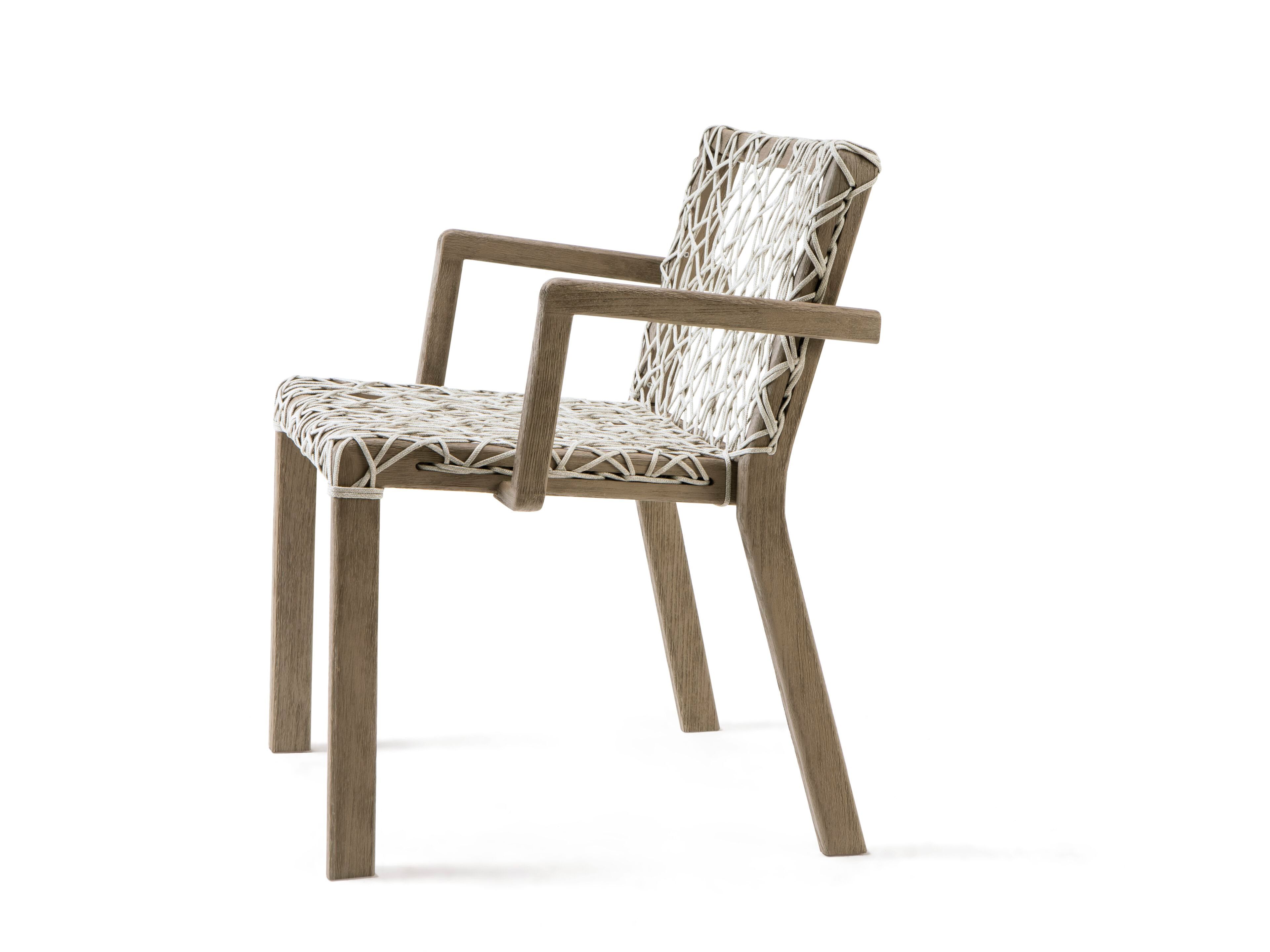 Веревочный стул с подлокотниками Ethimo Rafael ARCH-00027962 - Вид №2