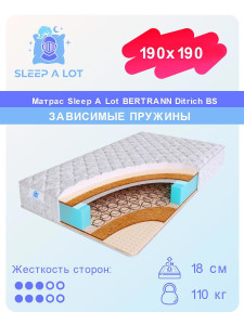 91182269 Матрас Bertrann Ditrich BS 190x190 см зависимый пружинный блок STLM-0511959 SLEEP A LOT