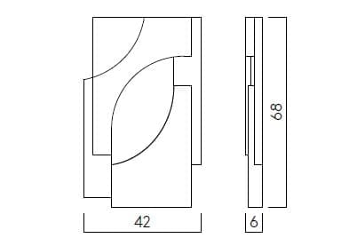 Декоративный элемент стены из хлопчатобумажной бумаги In Stock Kristina Dam ARCH-00085193 - Вид №4
