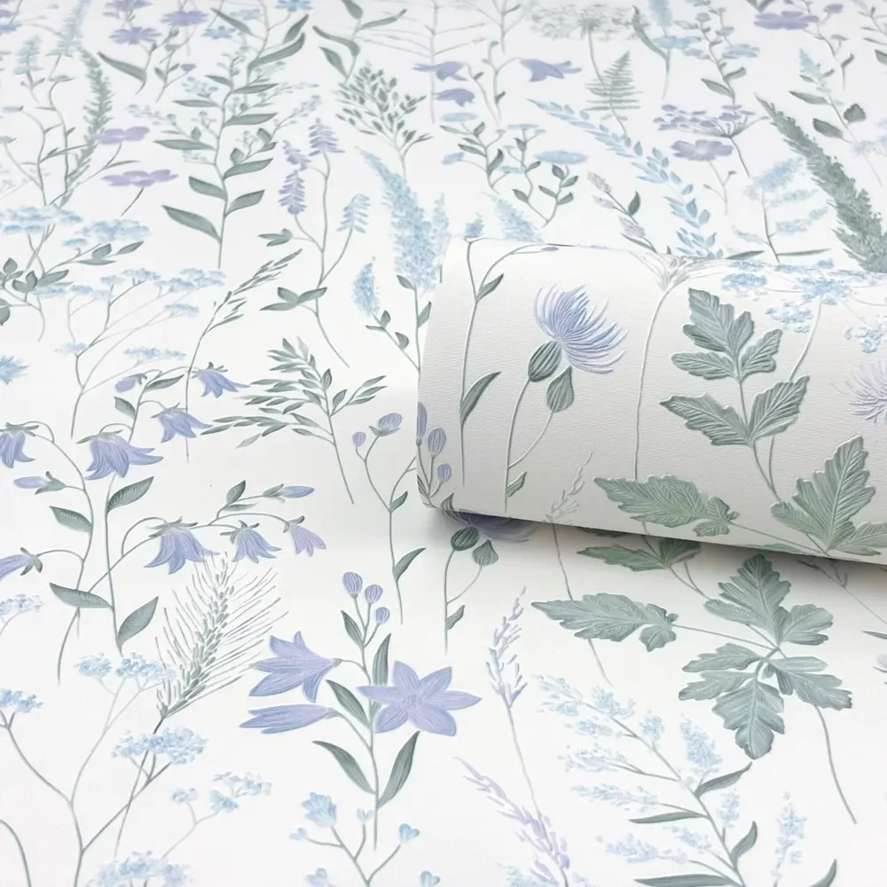 Обои флизелиновые Erismann Yesenia белые с растительным рисунком 89440853 STLM-1580342 - Вид №1