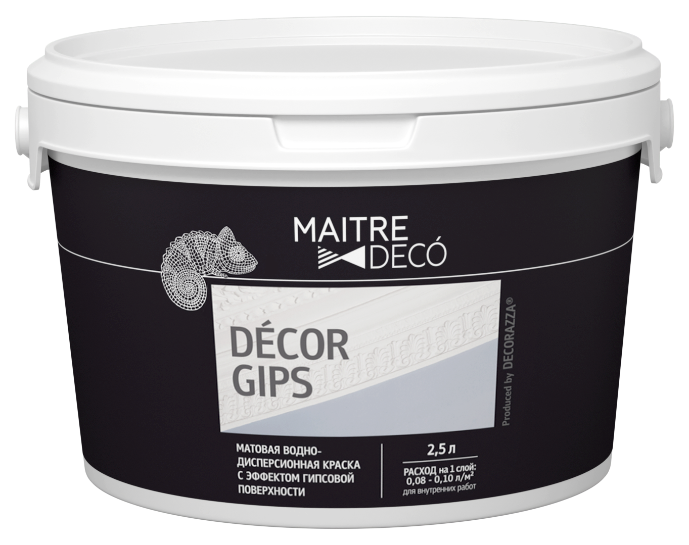 83840165 Краска с эффектом гипса Décor Gips 2.5 л цвет белый STLM-0044903 MAITRE DECO