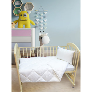 Комплект подушка + одеяло детское КБХМ-46-11-2, 110x140 см, полиэфирное волокно OL-TEX