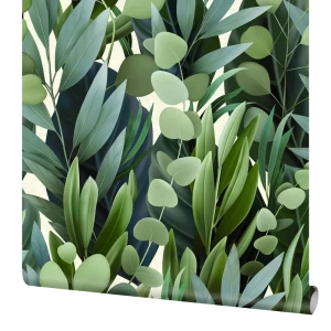 Обои бумажные Elysium Эвкалипт зеленые 0.53 м 908506