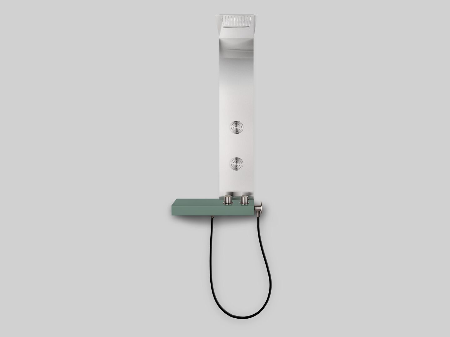 Настенная душевая панель из нержавеющей стали с ручным душем и душем Cropelli Alyssia ARCH-00105105 - Вид №21