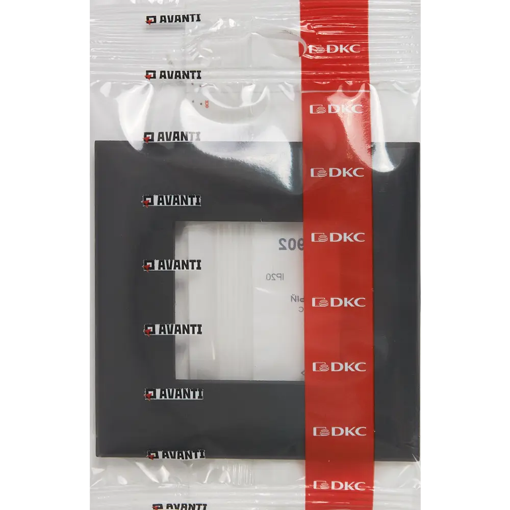 Рамка для розеток и выключателей DKC Avanti 1 пост цвет черный матовый STLM-2047242 - Вид №3