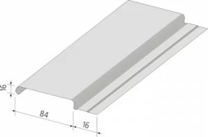 Реечный потолок Албес белый матовый 0,85см 4м