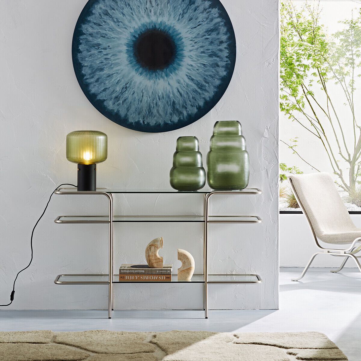 Стеклянная консоль с полками AMPM MOLNA ARCH-00076476 - Вид №4