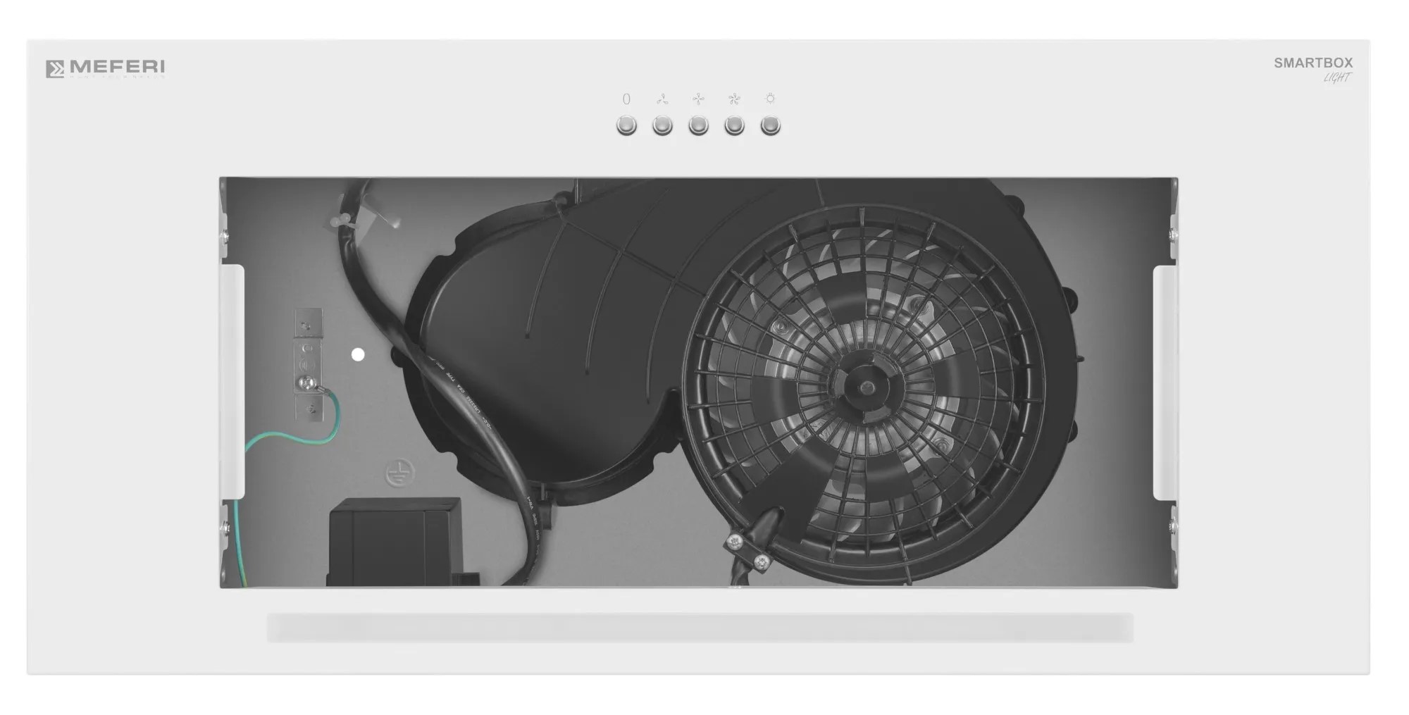 9168686 Вытяжка полновстраиваемая Meferi SMARTBOX60WH LIGHT белый STDN-0027661 - Вид №6