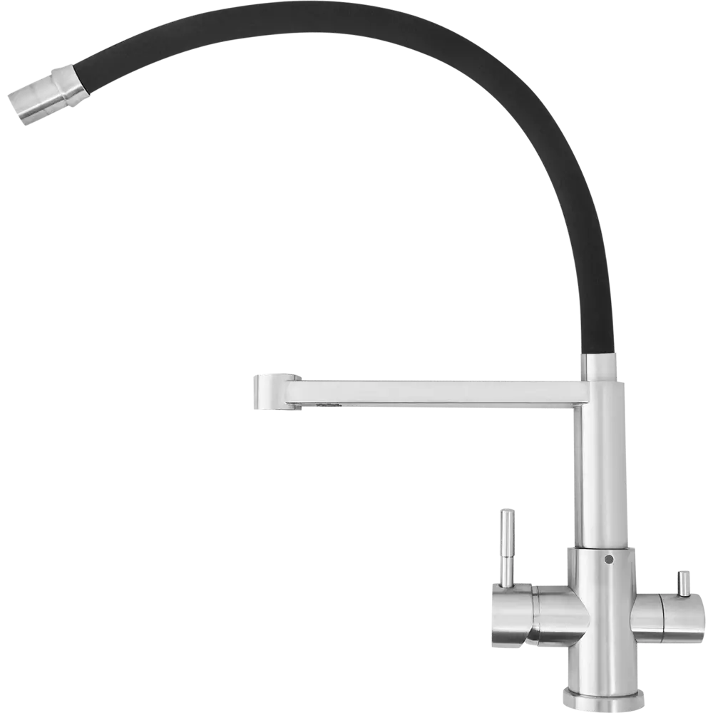 Кухонный смеситель Osgard с аэратором и гибким изливом, черный 86757465 Gron STLM-0071294 - Вид №3