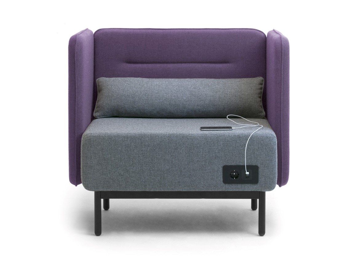 Огнестойкое тканевое кресло с USB-разъемом Leyform Around ARCH-00136047 - Вид №2