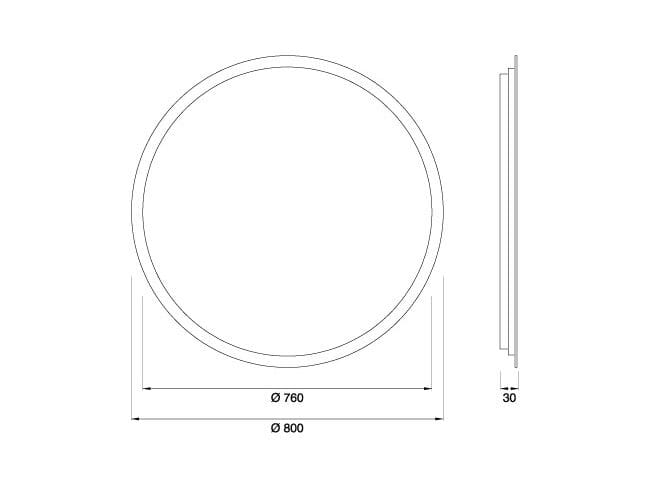 Настенное круглое зеркало для ванной комнаты CEADESIGN зеркала ARCH-00055983 - Вид №3