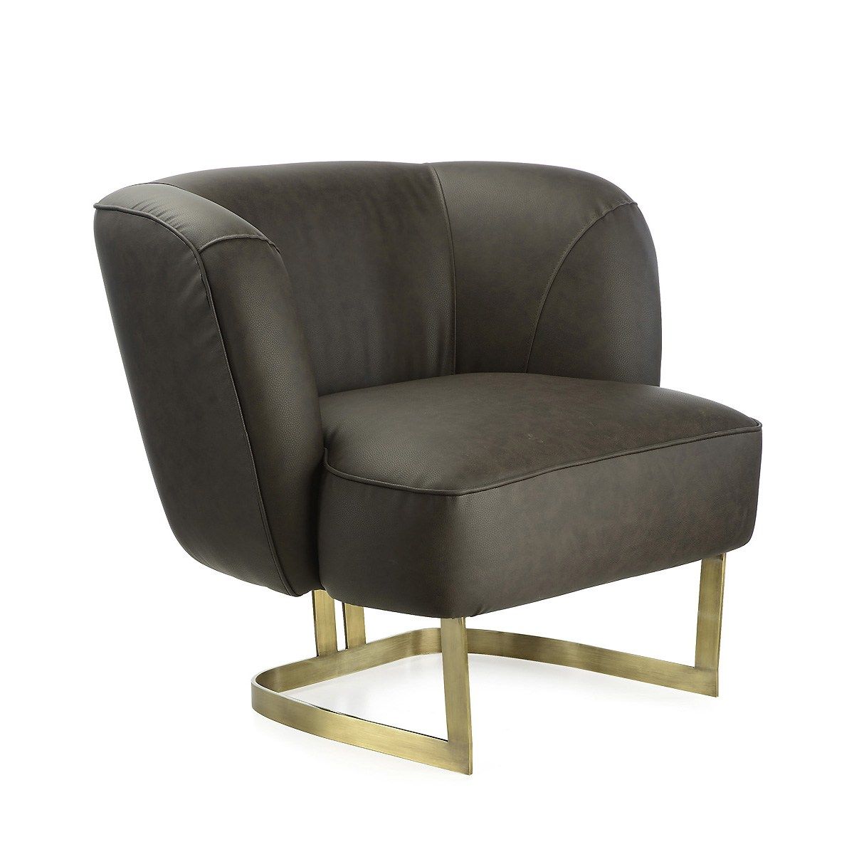 Кресло из искусственной кожи с подлокотниками MARIONI Joan ARCH-00113539 - Вид №1