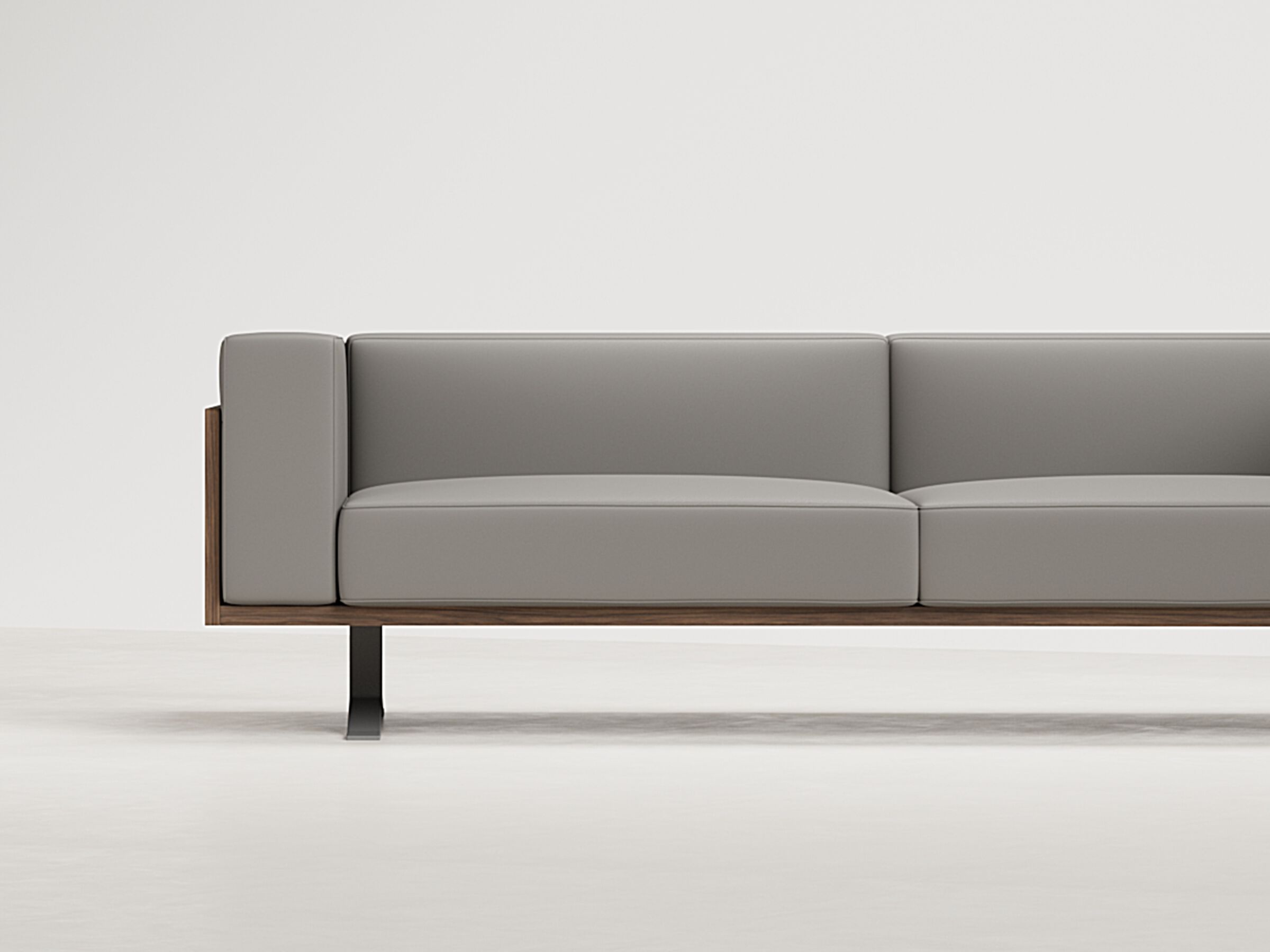 3-местный кожаный линейный диван WORKSPACE BOSTON ARCH-00112368 - Вид №1