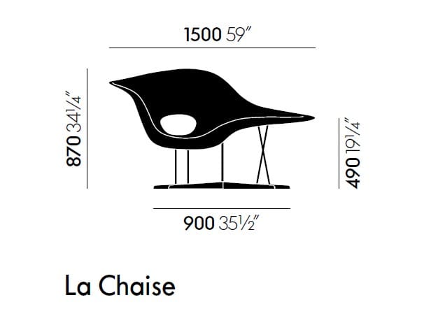 Полиуретановое кресло VITRA LA CHAISE ARCH-00085266 - Вид №4