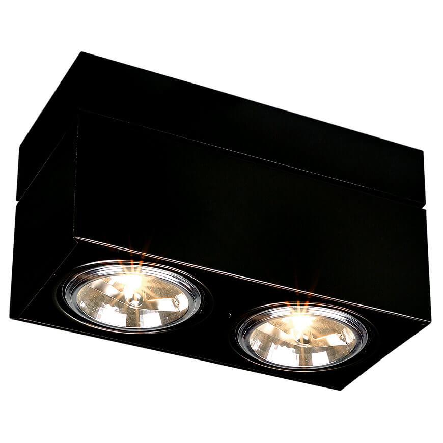 Потолочный светильник черный SLV Kardamod Square QRB Double 117130 SLV ДИЗАЙНЕРСКИЕ 00-3890365 Черный  - Вид №2