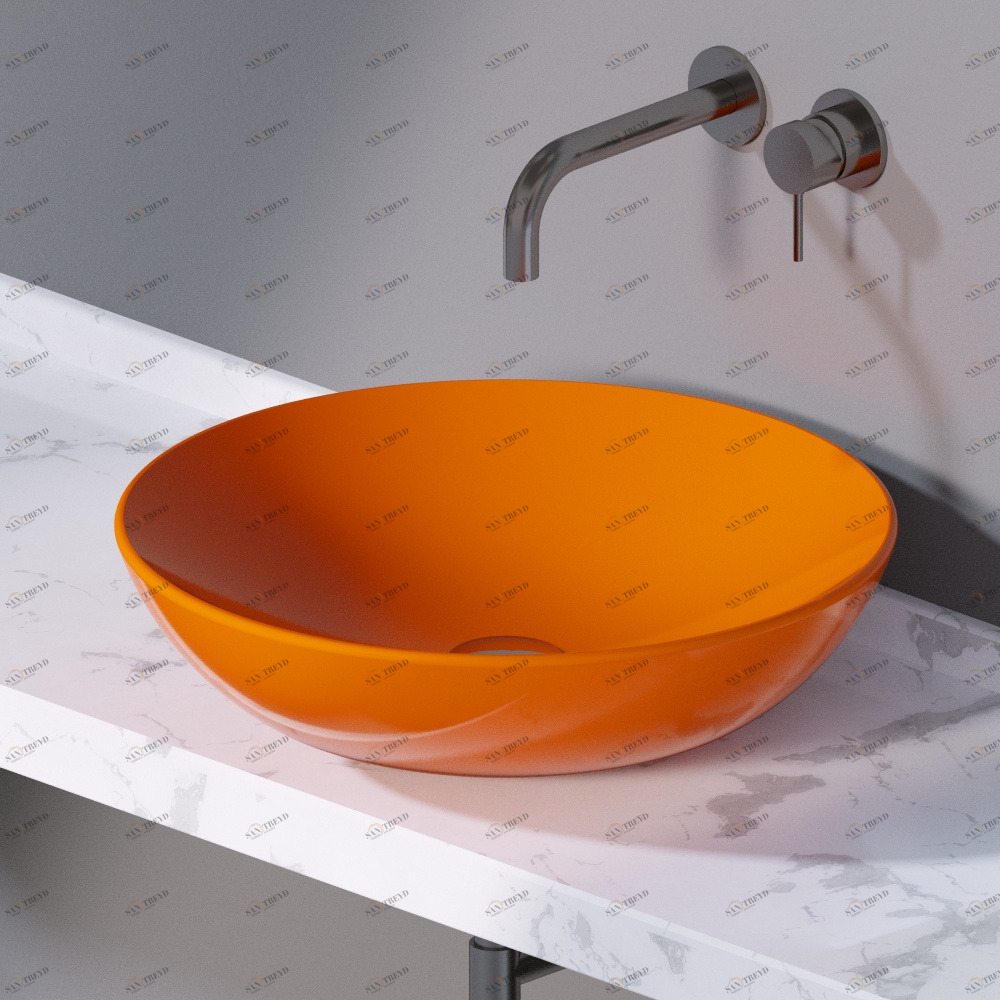 L241114 Накладная раковина на столешницу  круглая A. e T. Italia THIN AeT ITALIA