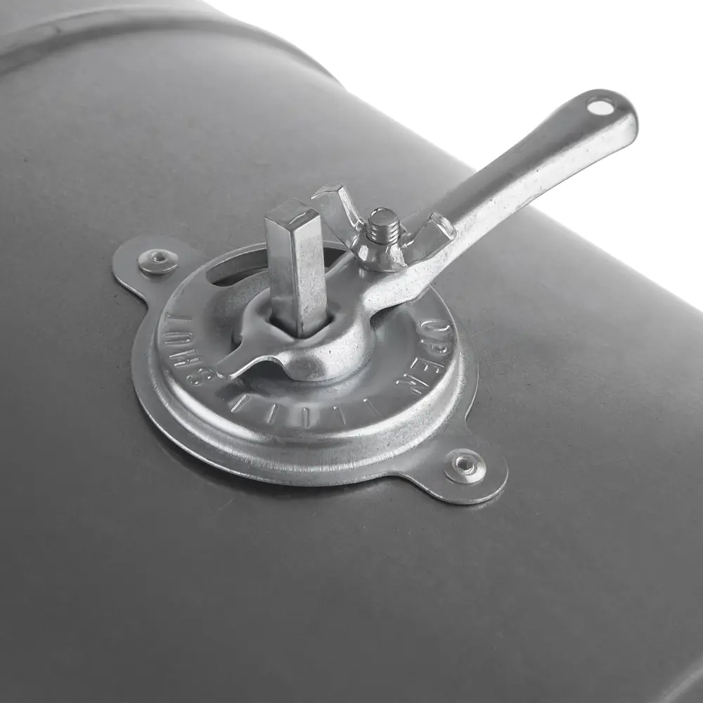 Дроссель-клапан для круглых воздуховодов Ore ДР400 D400 мм оцинкованный металл STLM-2202587 - Вид №2