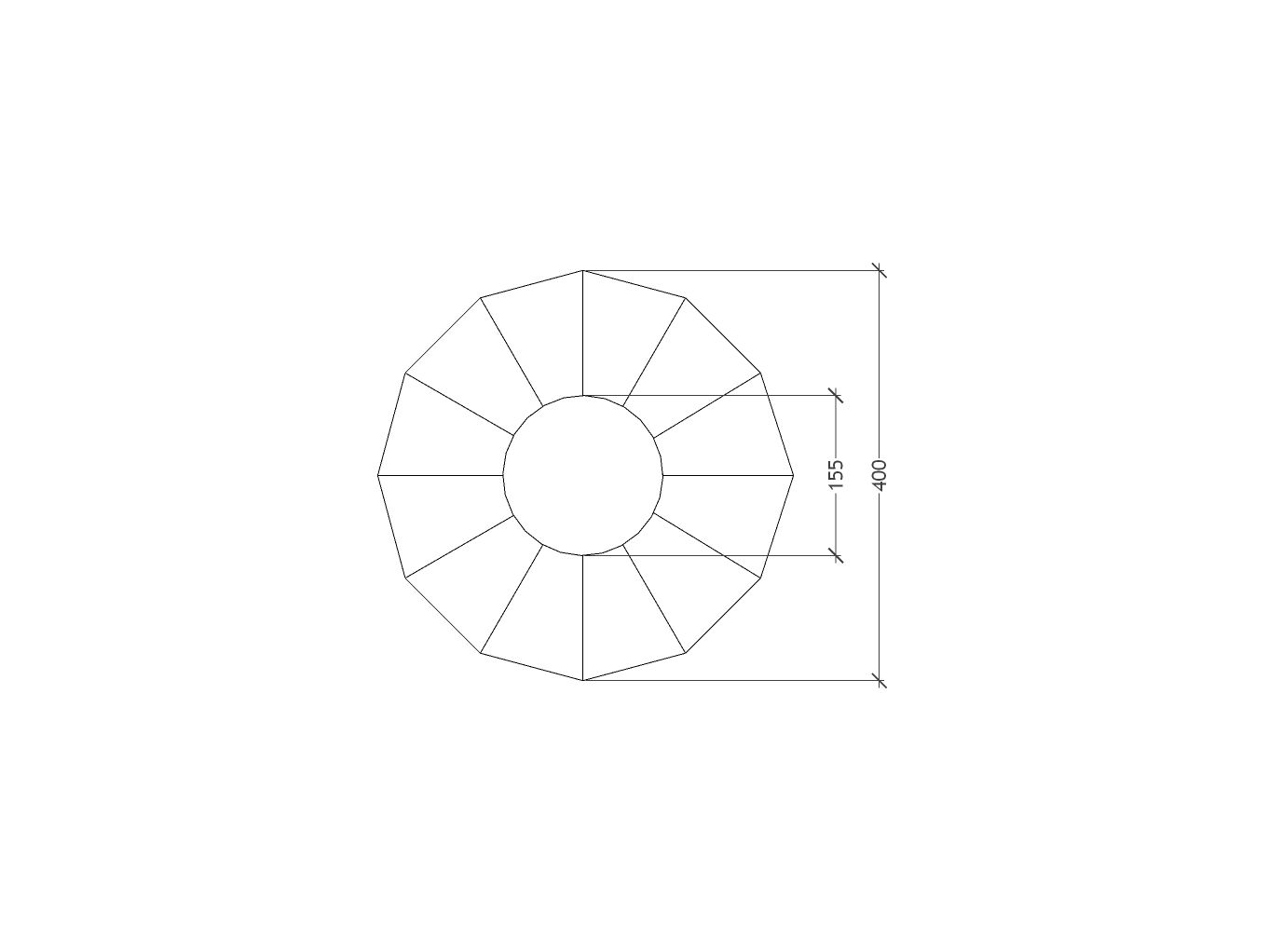 Термоформованный стеклянный потолочный светильник ручной работы RADAR INTERIOR ZENITH / FRACTALE ARCH-00063775 - Вид №5