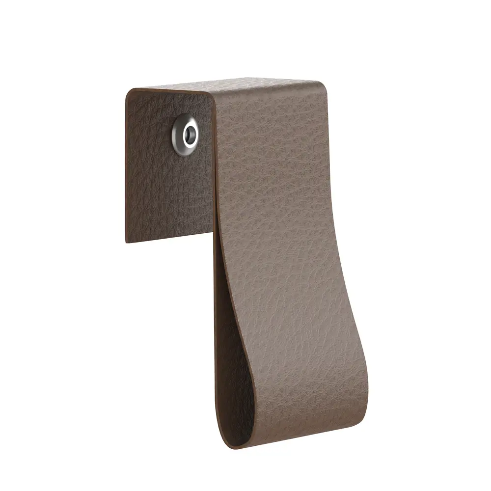 Ручка-скоба Spaceo KUB кожаная STLM-2106208 - Вид №2