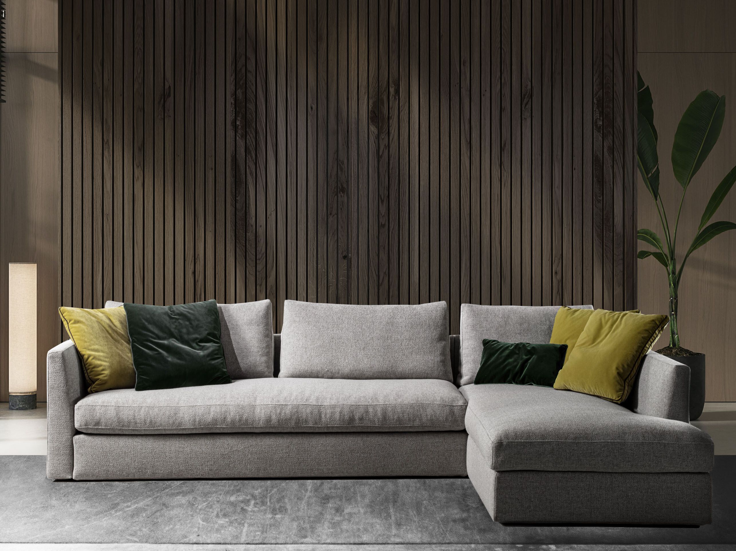 Съемный тканевый диван с полуостровом GRUPPO FOX день Фокса ARCH-00128430