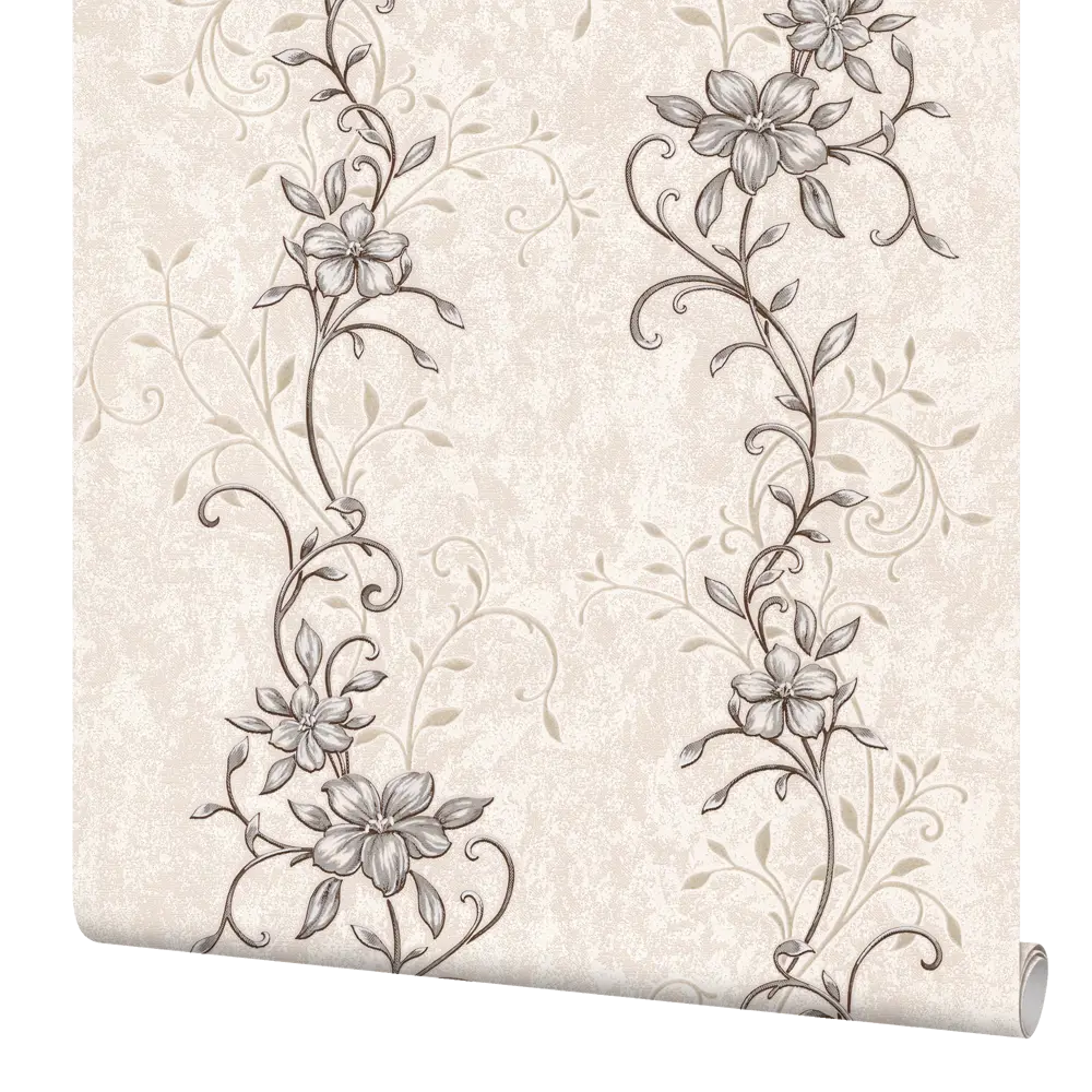 Обои флизелиновые Палитра Floris бежевые 0.53 м PL51015-22 STLM-2039103