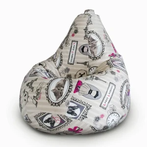 90668199 Мягкое кресло-мешок Mypuff bbb_049 XXXXL Комфорт, большой хлопок, париж фэшн STLM-1546847