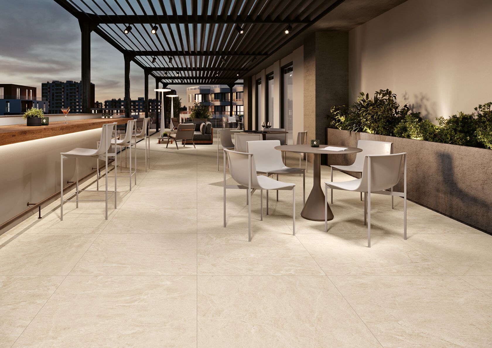 Пол из керамогранита с эффектом камня MARGRES THUNDER ARCH-00047084 - Вид №4