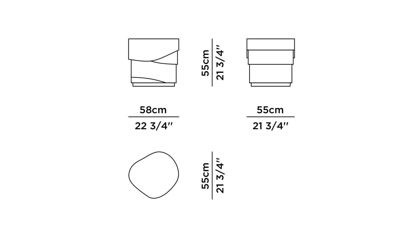 Высокий дубовый журнальный столик Greenapple Sistelo ARCH-00010190 - Вид №6