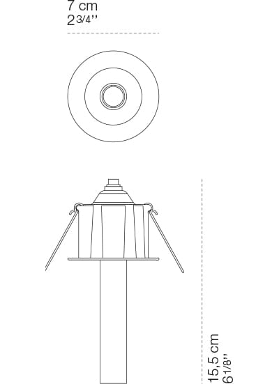 Регулируемый встраиваемый светодиодный прожектор Cini&Nils меньше ARCH-00001963