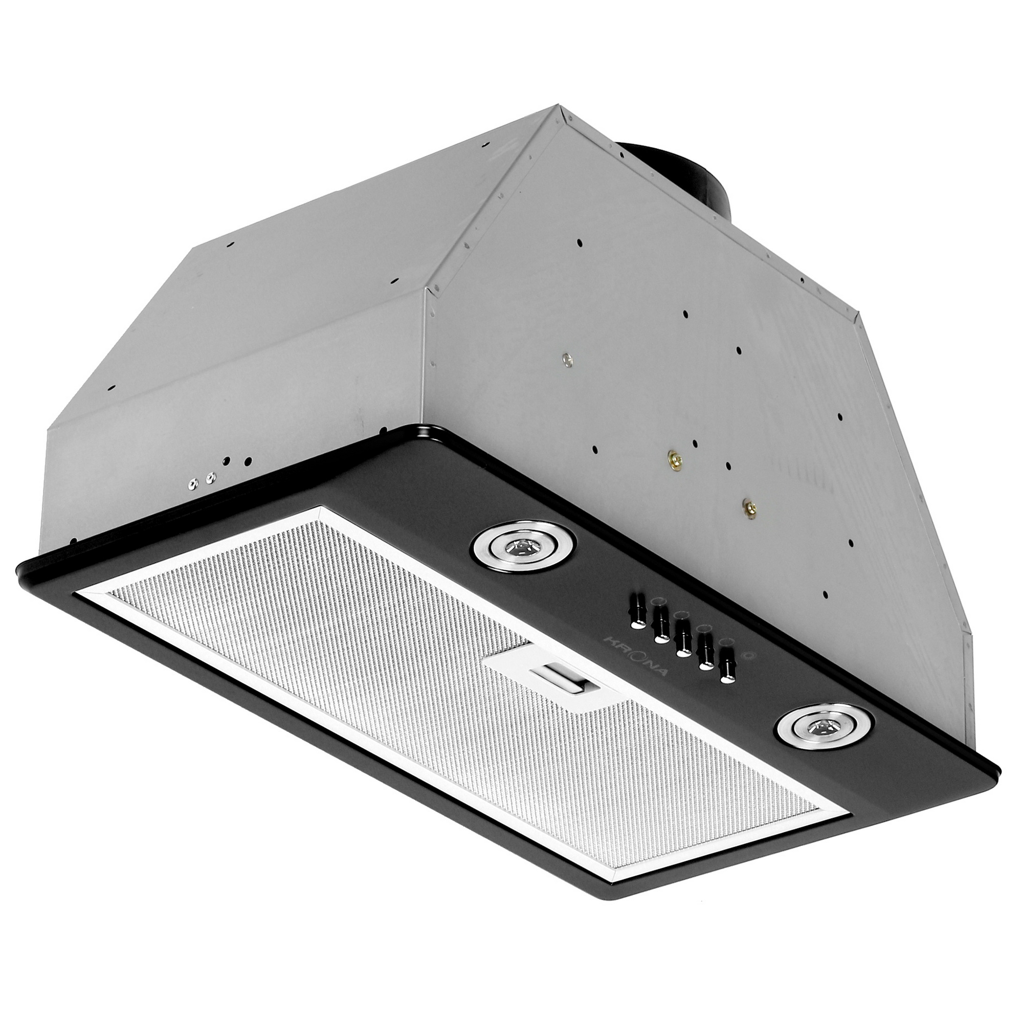 8184303 Вытяжка полновстраиваемая KRONA RUNA 600 PB черный STDN-0042426