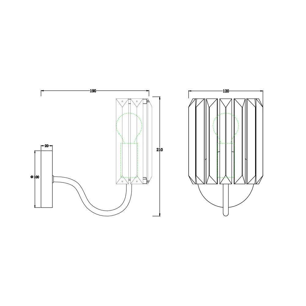 Бра Freya FR2025WL-01CH, цвет хром/прозрачный STLM-2196527 - Вид №9