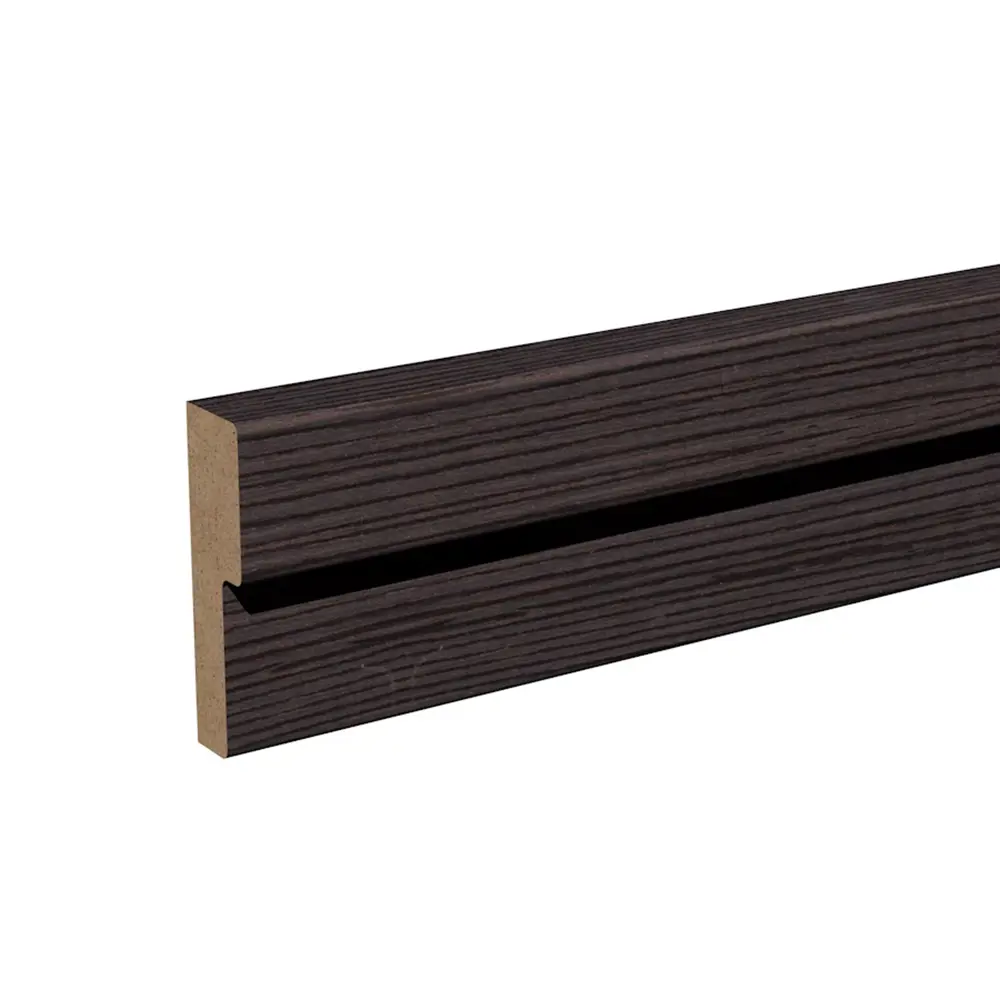 Дверная коробка 2070х70x26 мм ПВХ ламинация цвет орех тёмный КРОНОПРОФИЛЬ STLM-2060127