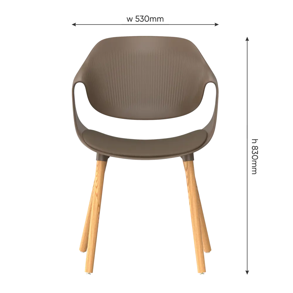 Кухонный стул STEPP Il Tornese с деревянными ножками 89440280 STLM-1581089 - Вид №4