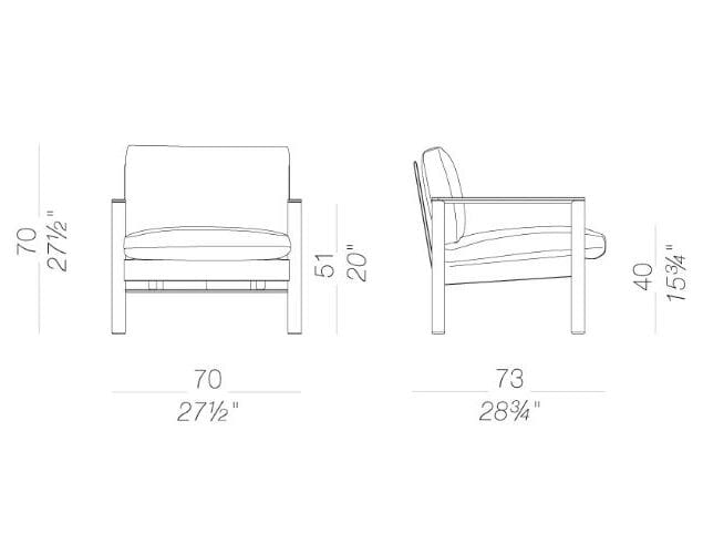 Тканевое садовое кресло Lapalma 10,30 OUTDOOR ARCH-00146128 - Вид №10