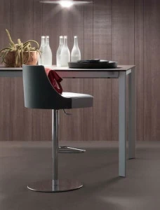 Italy Dream Design Стальной барный стул в современном стиле с регулируемой высотой и подставкой для ног