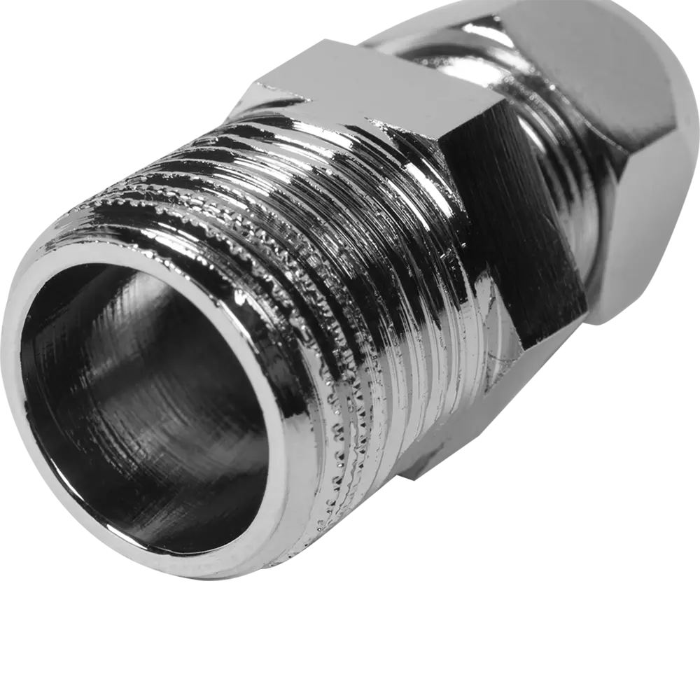 Переходник для гибкой подводки, 10х1/2" мм, латунь, цвет хром Santreyd STLM-2075039 - Вид №3