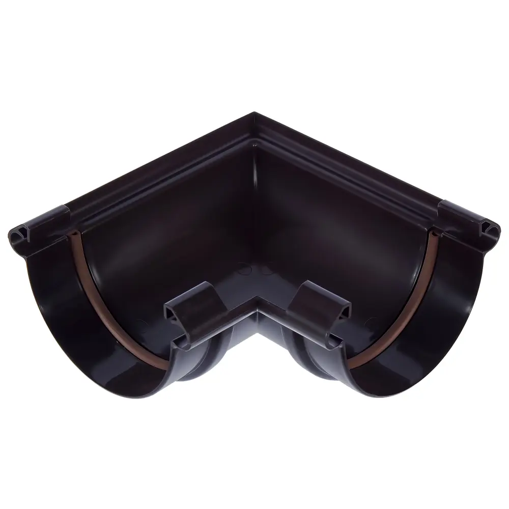 Угол желоба универсальный на 90° цвет коричневый MUROL STLM-2115356