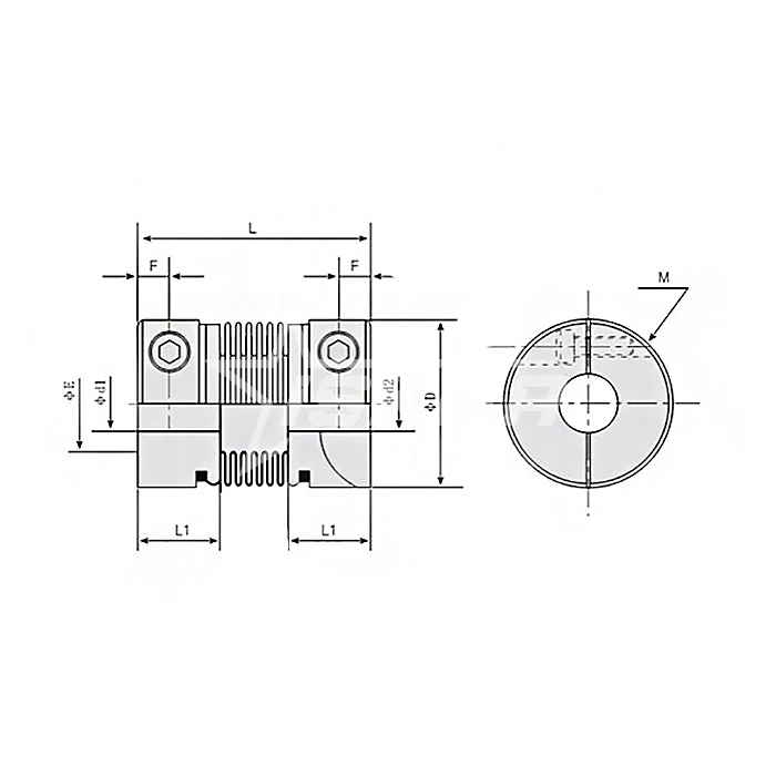 IS3614 Муфта соединительная BC16-C (d=5 мм) ISKRA  - Вид №2