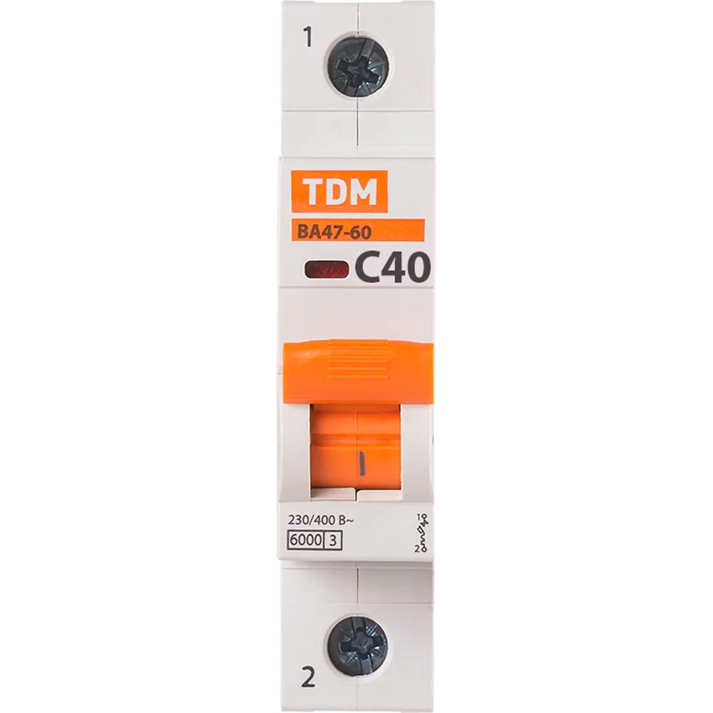 Автоматический выключатель Tdm Electric ВА47-60 1P C40 А 6 кА SQ0223-0081 STLM-2037649 - Вид №1